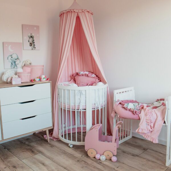 Set 2 bavlnených košíkov s miniguličkami (XS, S)
