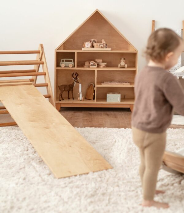 Montessori doska SlideMe - prírodné drevo