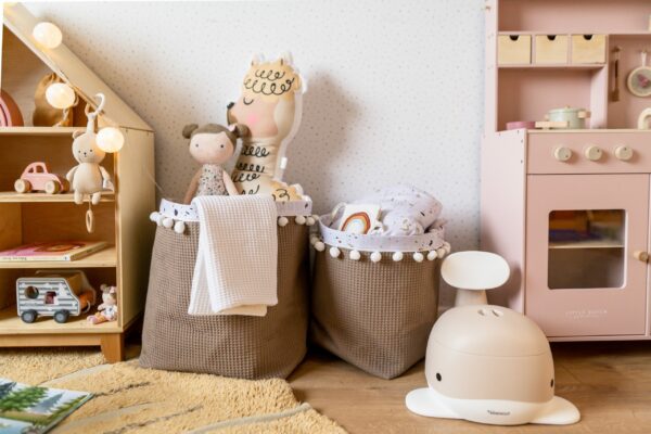 Set 4 vafle košíkov s guličkami (XS, S, M, L)