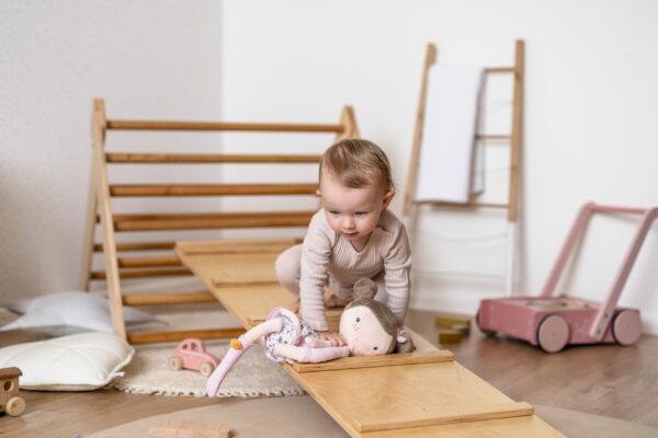 Montessori doska SlideMe - prírodné drevo