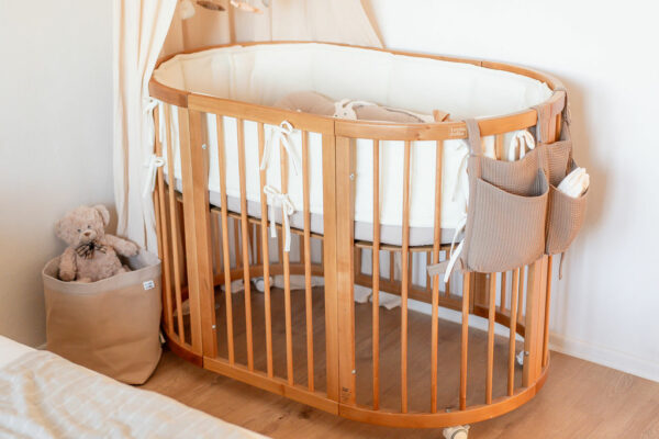 Detská rastúca postieľka SMART BED – prírodné drevo