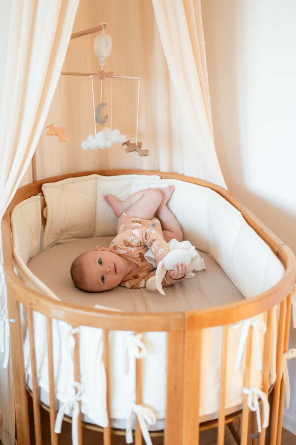 Detská rastúca postieľka SMART BED – prírodné drevo