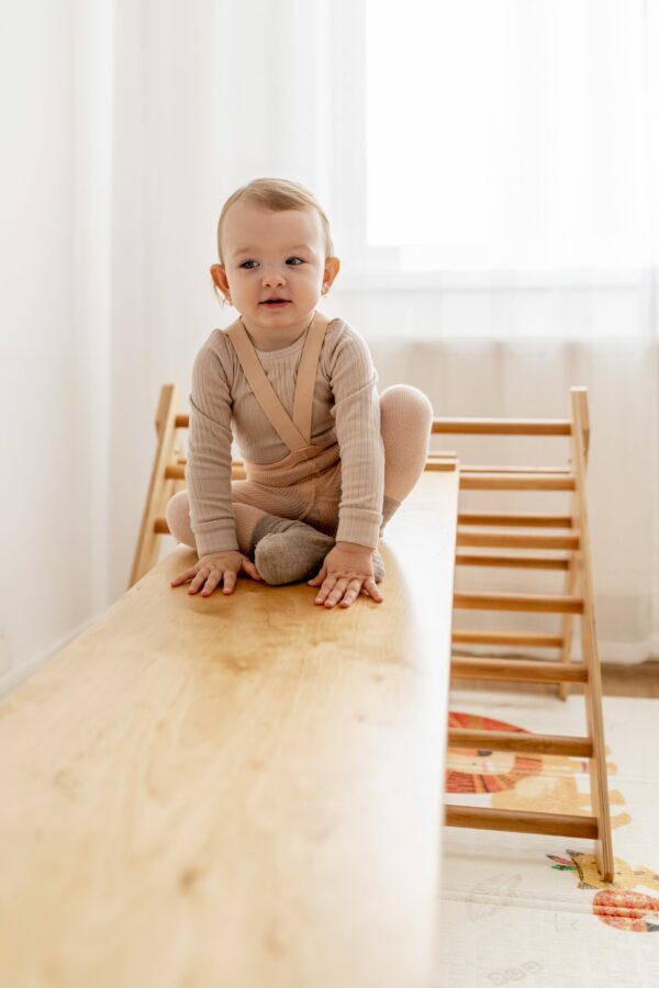 Montessori doska SlideMe - prírodné drevo