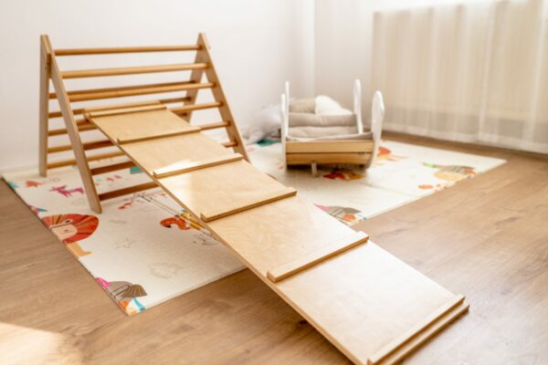 Montessori doska SlideMe - prírodné drevo