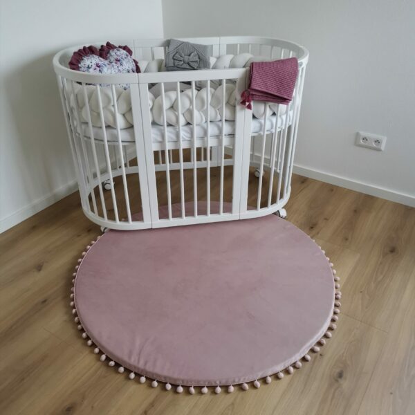 Hracia podložka plyšová s guličkami Ø130 cm