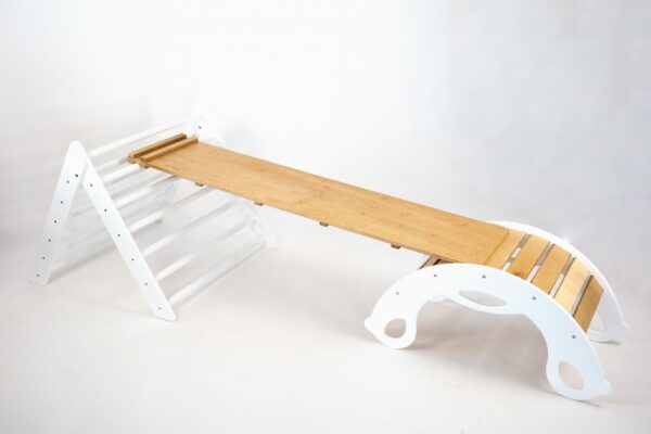 Montessori doska SlideMe - prírodné drevo