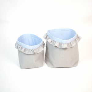 Set 4 vafle košíkov s volánom (XS, S, M, L)