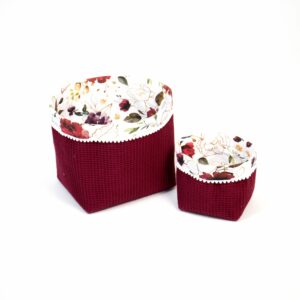 Set 2 vafle košíkov s miniguličkami (XS, S)