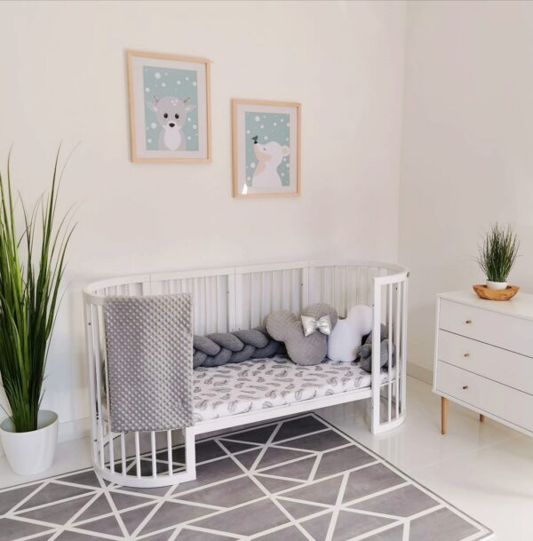 Detská rastúca postieľka SMART BED – biela