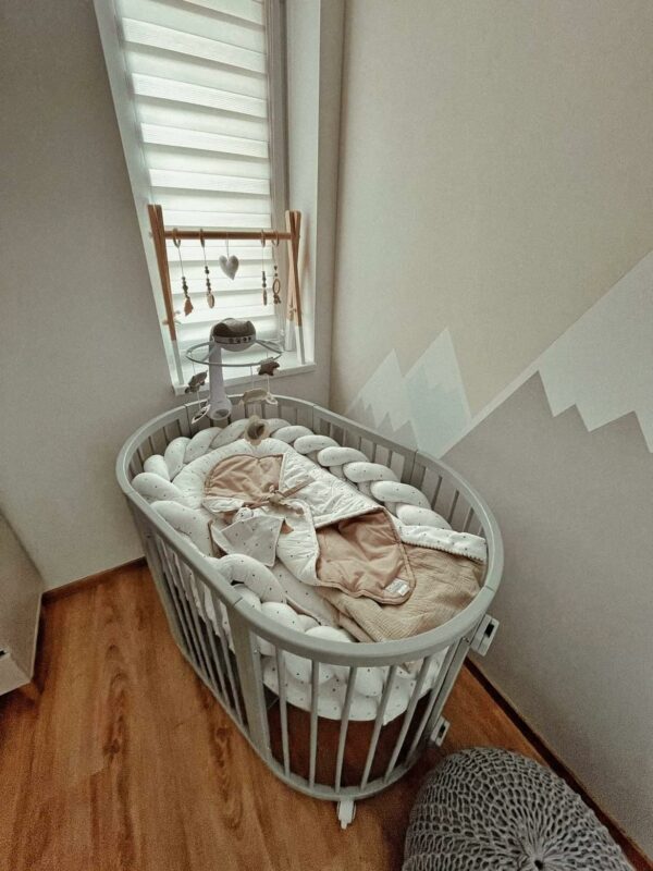 Detská rastúca postieľka SMART BED – sivá