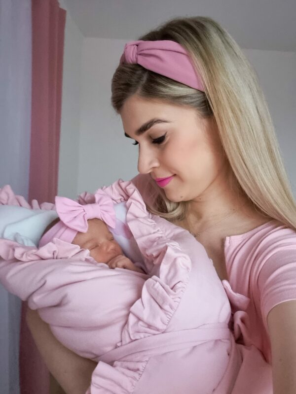 Perová zavinovačka bavlnená s volánom