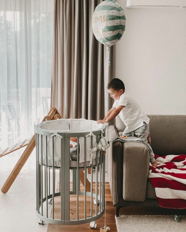 Detská rastúca postieľka SMART BED – sivá