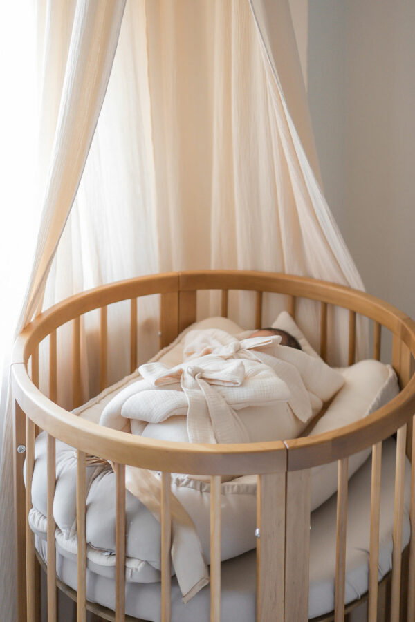 Detská rastúca postieľka SMART BED – prírodné drevo