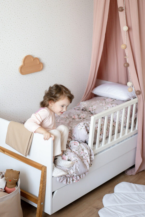 Set bavlnených obliečok s volánmi - vankúš 65 × 45 cm a paplón 100 × 135 cm