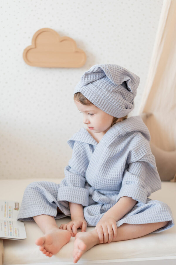 Turban na vlasy z vafle bavlny - S