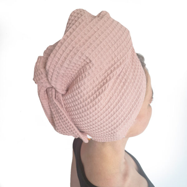 Turban na vlasy z vafle bavlny - M