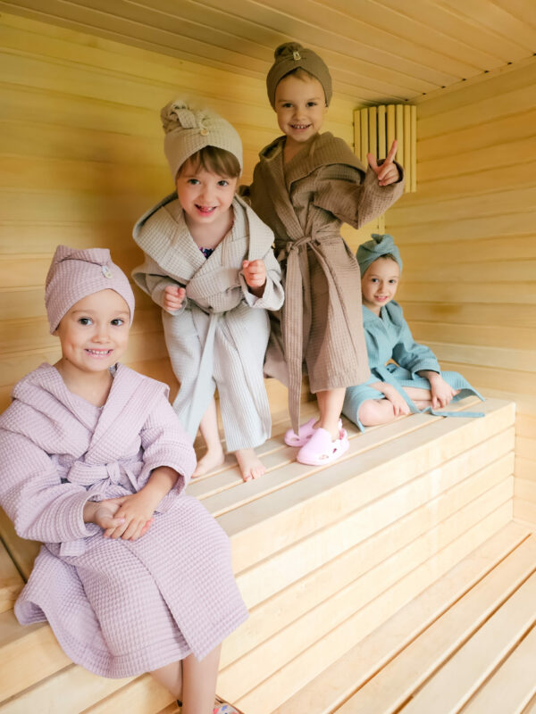 Turban na vlasy z vafle bavlny - S