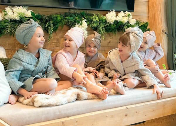 Turban na vlasy z vafle bavlny - S