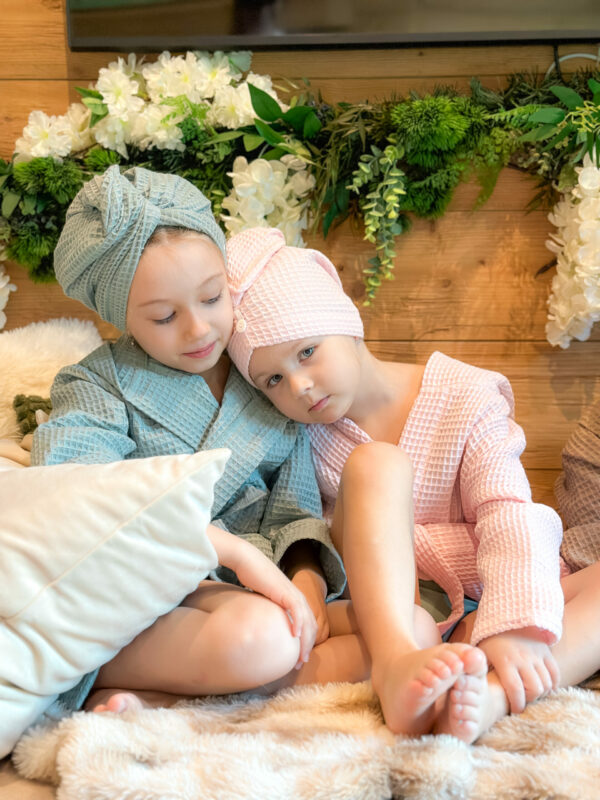 Turban na vlasy z vafle bavlny - S