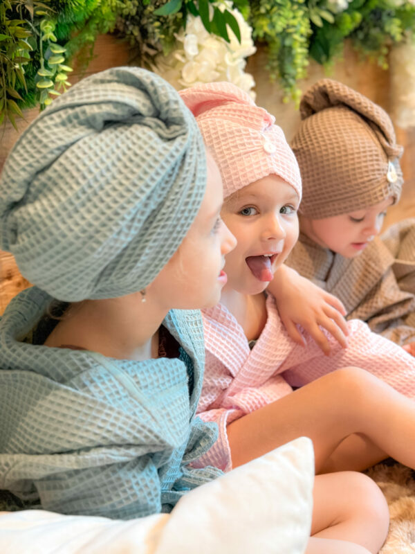 Turban na vlasy z vafle bavlny - S