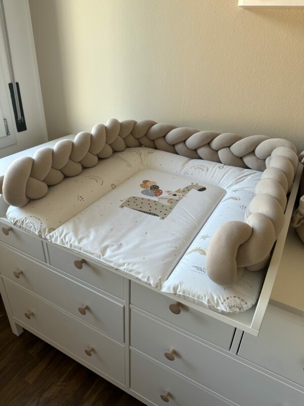 Ochranný pletený mantinel na prebaľovací pult - 160 cm