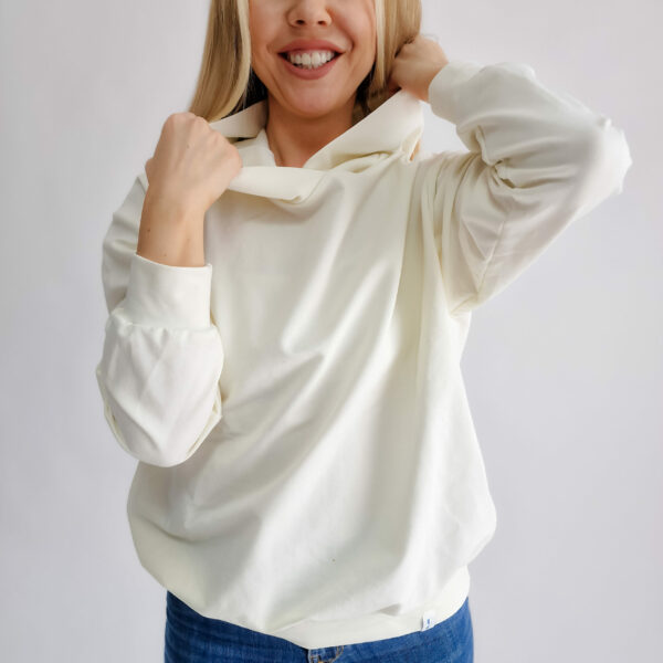 Mikina na dojčenie s kapucňou