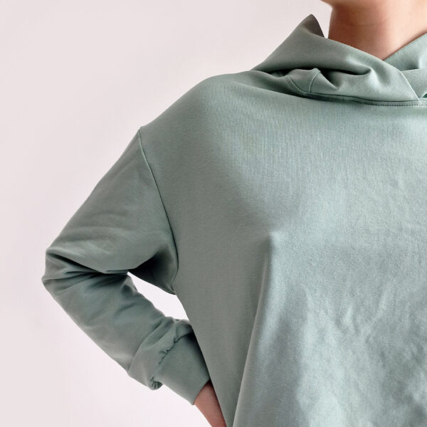 Mikina na dojčenie s kapucňou