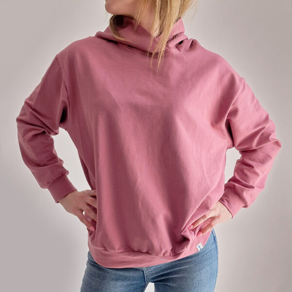 Mikina na dojčenie s kapucňou