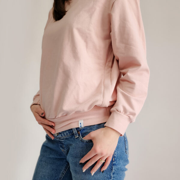 Termo mikina na dojčenie s kapucňou