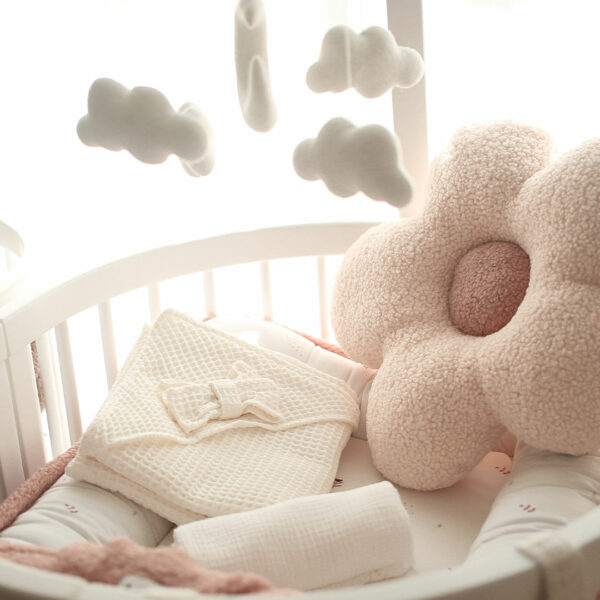 Detská osuška s kapucňou a mašličkou