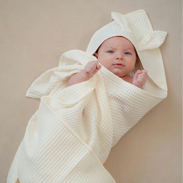 Detská osuška s kapucňou a uškami