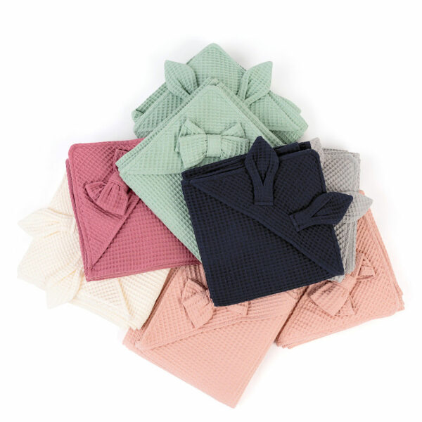 Detská osuška s kapucňou a uškami